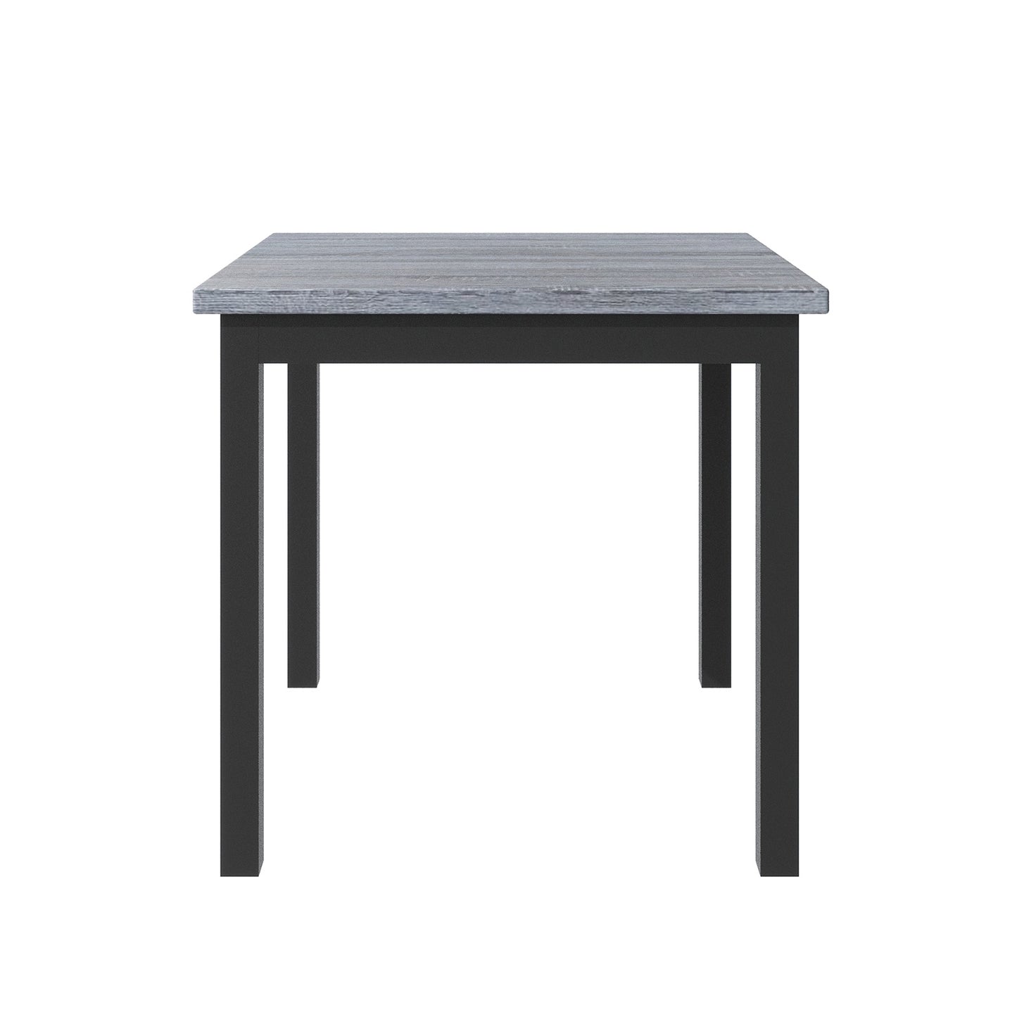 TOPMAX 5-Piece Counter Height Dining Set, Wood Table Chairs Stools W Footrest