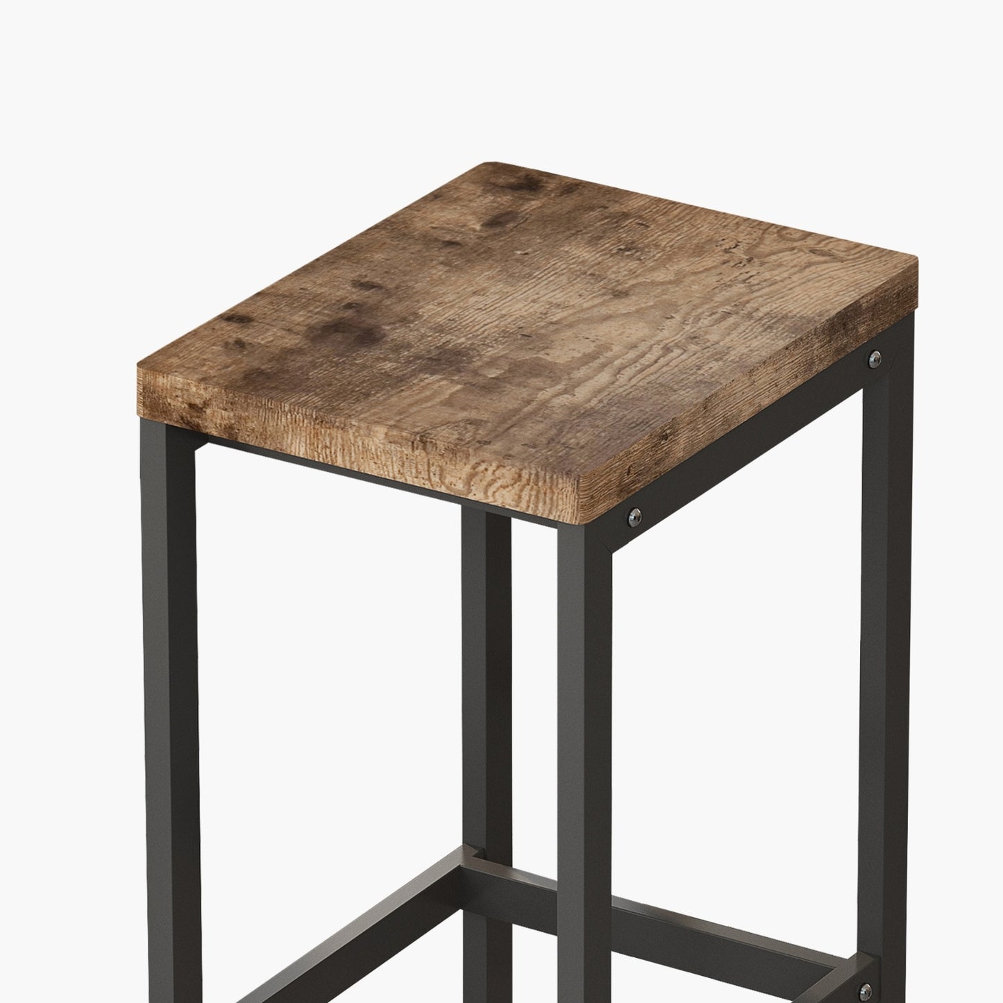 Modern Kitchen Dining Pub Table Set With 3 Stools, Easy Assembly